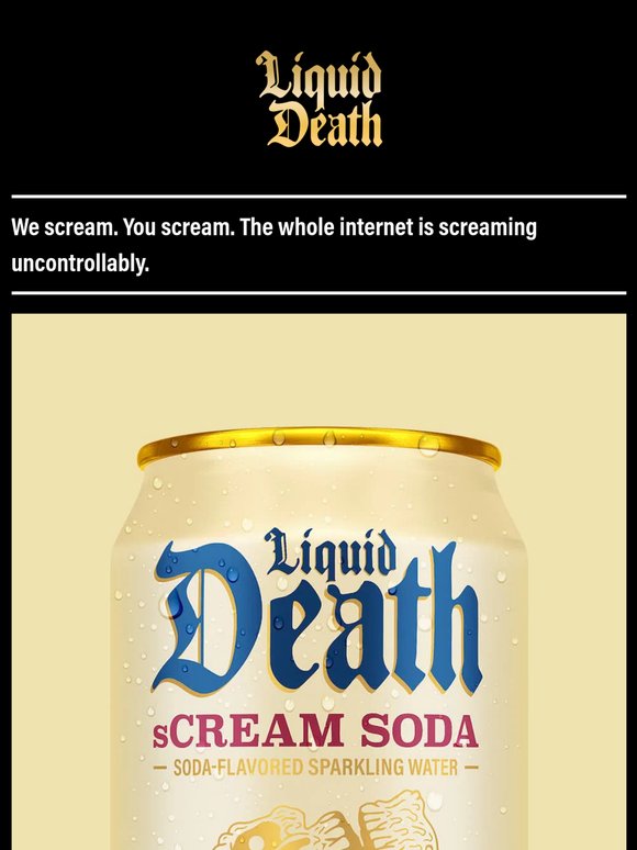 🚨New Flavor: sCREAM Soda🚨