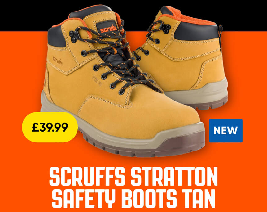 Scruffs Stratton Safety Boots Tan Size 10