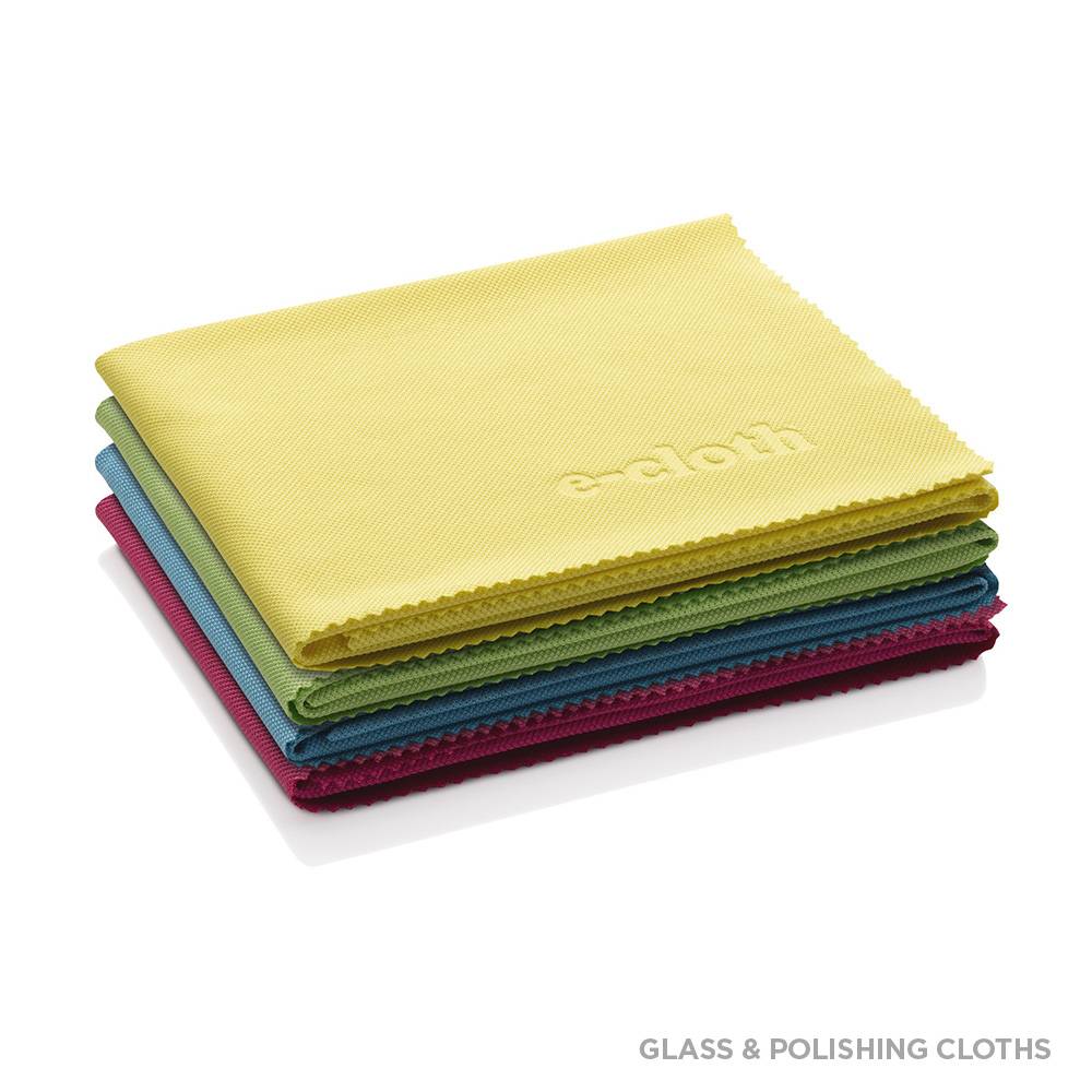 Image of e-Cloth Window Cleaning Kit - Glass & Polishing Cloths - 4 Pack