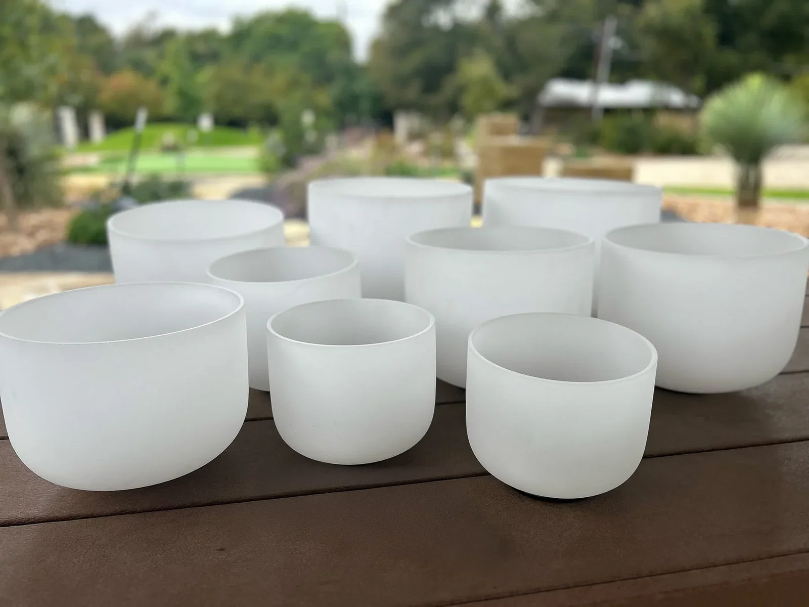 The Frosted Crystal Singing Bowl Sets — 432 Hz