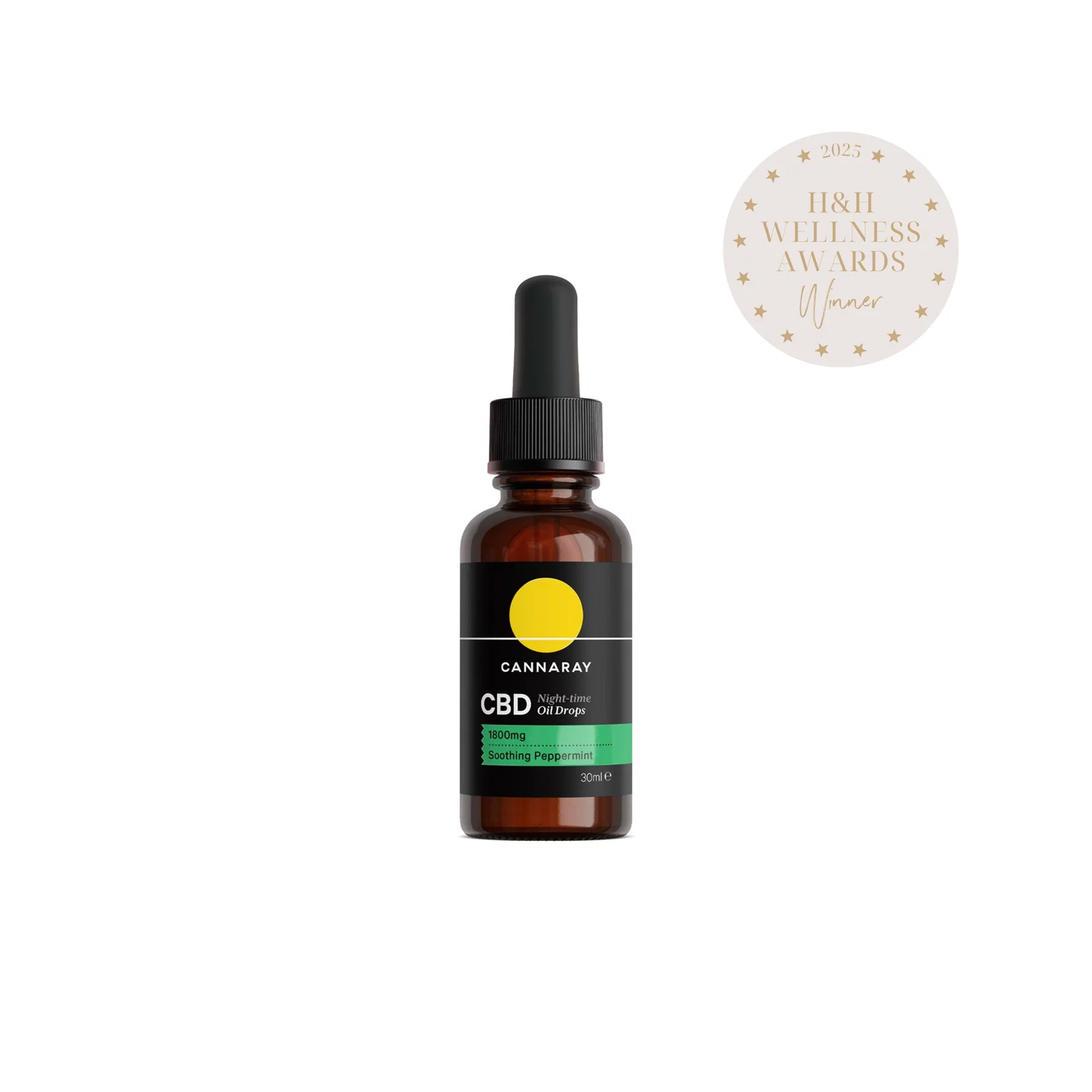 Image of Night-Time CBD Oil Drops - Soothing Peppermint