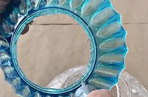 She cuts the bottoms out of plastic dollar store bowls for this gorgeous porch idea