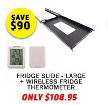 Fridge Slide - Large + Wireless Fridge Thermometer