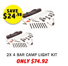 2x Illuminator 4 Bar Camp Light Kit