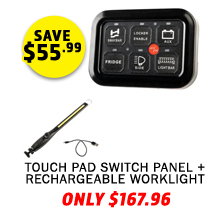Touch pad switch panel + Rechargeable worklight