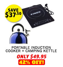 Portable Induction Cooker + Camping Kettle
