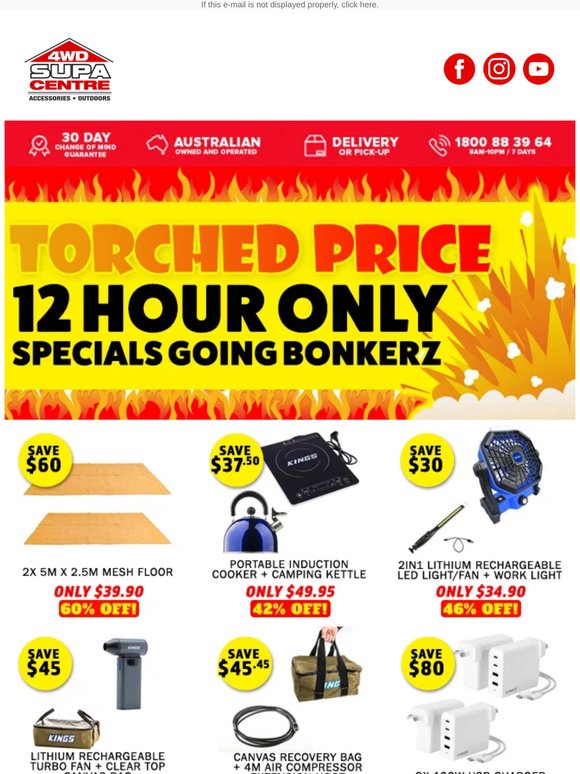 Torched Price 💲🔥 12 Hour Only Specials Going Bonkerz 😱