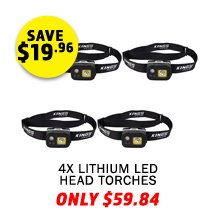 4x Plus Lithium LED Head Torch