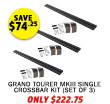 Grand Tourer MKIII Single Crossbar Kit (Set of 3)