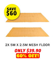 2 x Mesh Flooring 5m x 2.5m