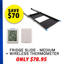 Fridge Slide - Medium + Wireless Thermometer 
