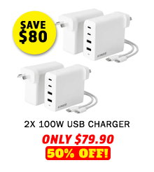2x 100W USB Charger