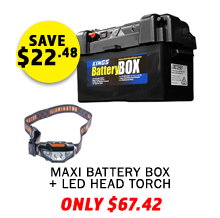 Maxi Battery Box + Illuminator LED Head Torch