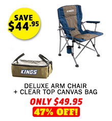 Deluxe Arm Chair + Clear Top Canvas Bag