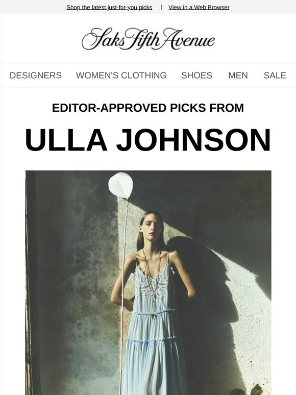 Here are new picks from Ulla Johnson