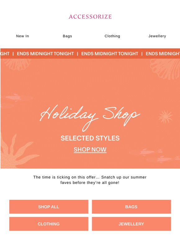 Quick! 30% OFF Holiday Shop ENDS MIDNIGHT