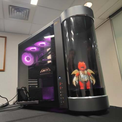 A Holographic Dragon, With AI Smarts, Lives Inside MSI’s Newest MEG Desktop
