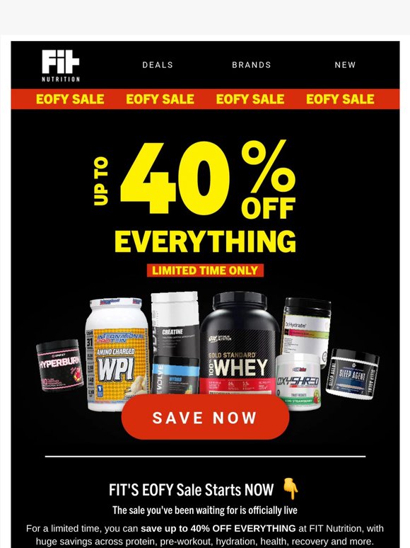 UP TO 40% OFF EVERYTHING 🔥