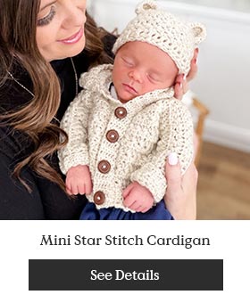 Mini Star Stitch Cardigan