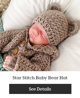  Star Stitch Baby Bear Hat