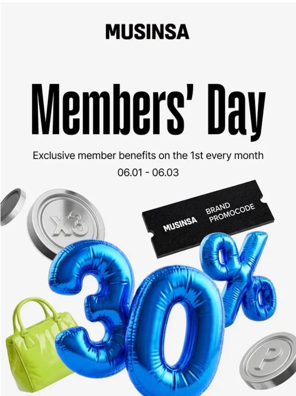 【Up to 90% OFF】Members' Day Starts Now!