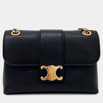 Black Leather Victoire Tin