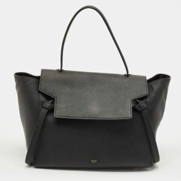 Belt Black Leather Top Handle 