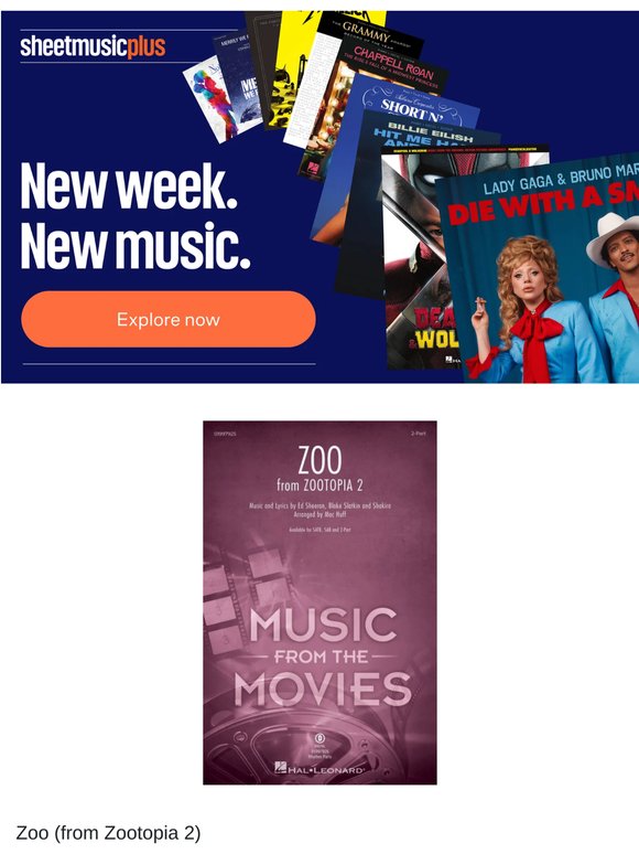 Just in: new sheet music to love