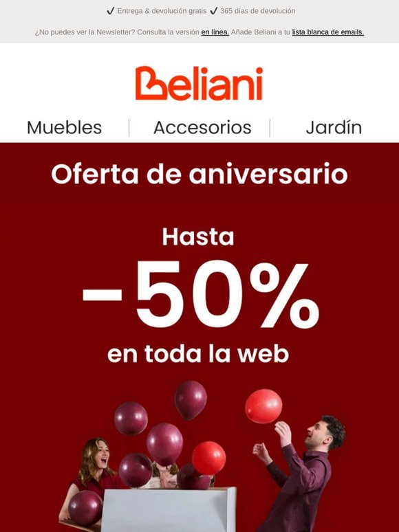 ¡Celebramos el 17.º aniversario! Hasta -50% 🎁
