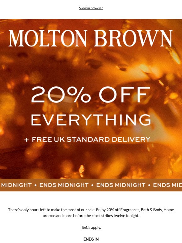 20% Off: Last Orders
