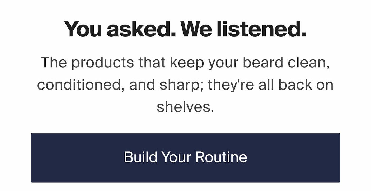 Build Your Routine