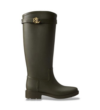 Botas de agua altas Portiah de goma verde