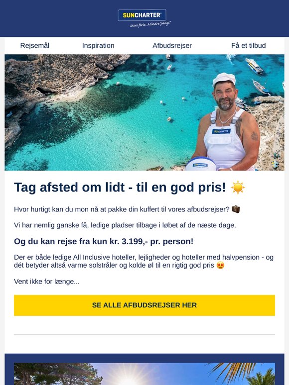 Her er de bedste afbudsrejser denne uge 👀