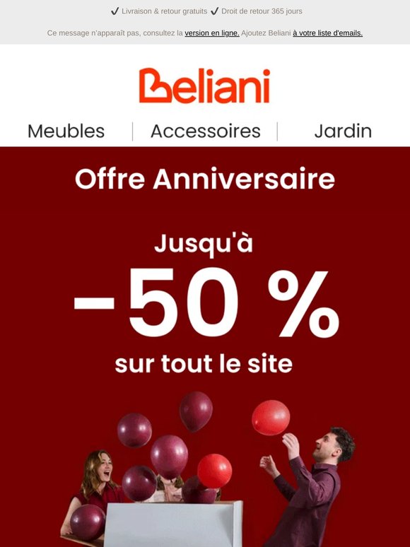 C'est notre 17e anniversaire ! Profitez de jusqu'à -50 % 🎁