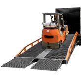Image of 37' L x 81.5" W Steel Portable Yard Ramp - 22,000 lb. Capacity