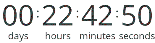 Countdown to the sale's end.