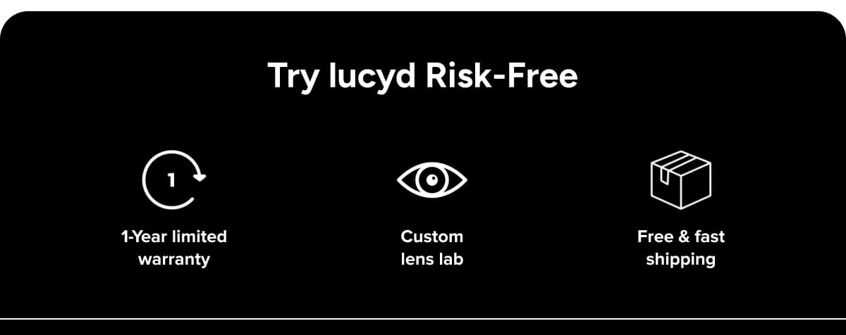 Try lucyd Risk-Free
