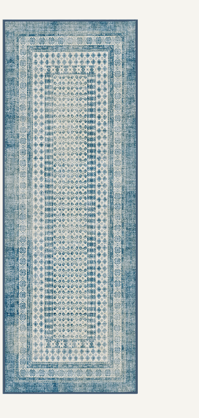 Cyrus Ocean & Ivory Rug