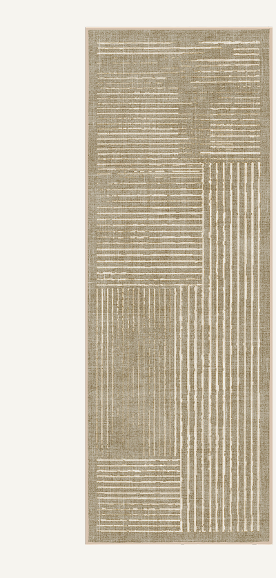 Linear Oasis Warm Taupe Rug