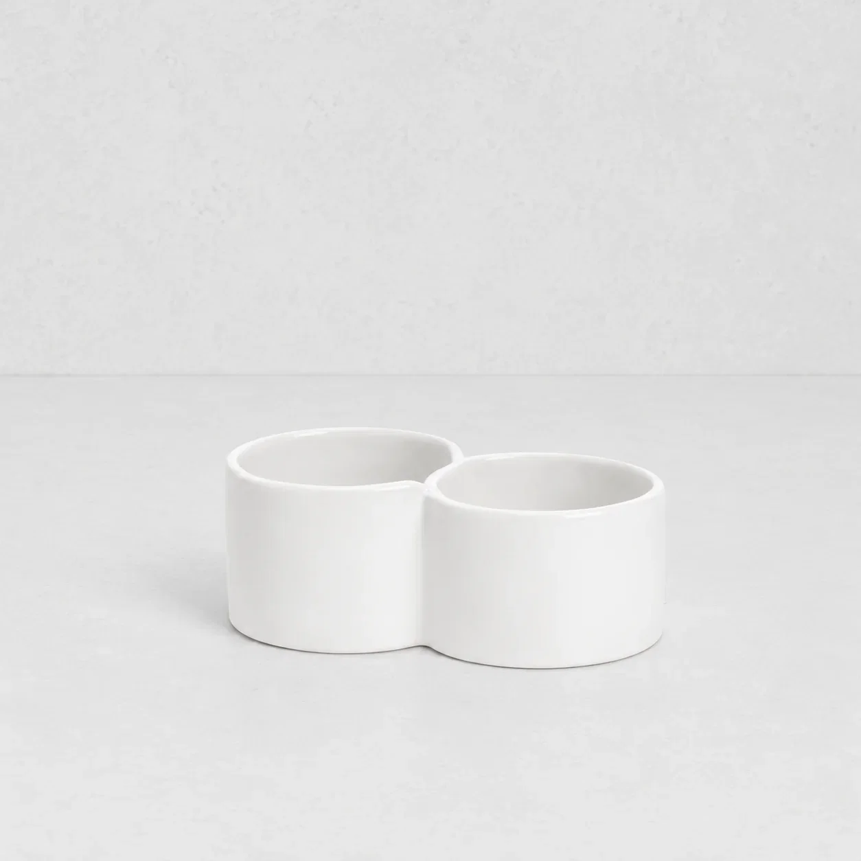 Image of Ceramic Appetizer Double Bowl 4883 by Montes Doggett