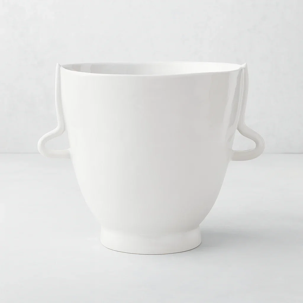 Image of Handmade Ceramic Vase Bowl 4761-L by Montes Doggett