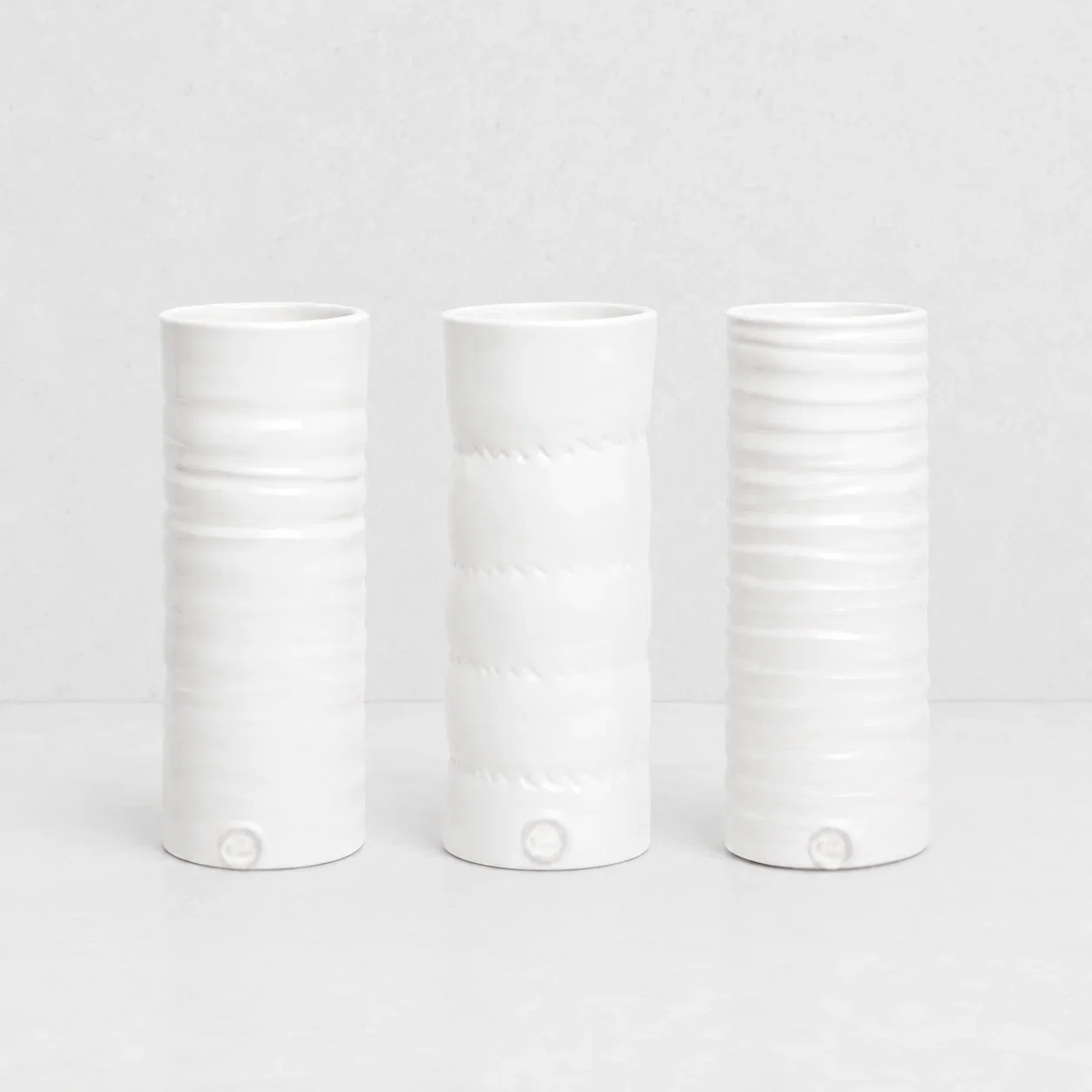 Image of Handmade Ceramic Vase 4878 by Montes Doggett, set of 3