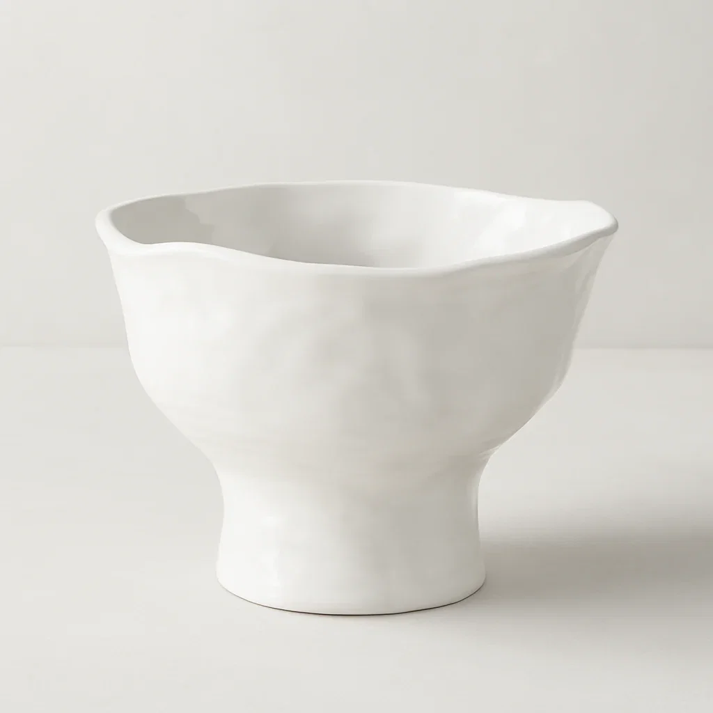 Image of Handmade Ceramic Pedestal Bowl 5148 by Montes Doggett