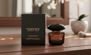 Versace Crystal Noir Eau de Toilette 0.17 oz Mini Splash For Women