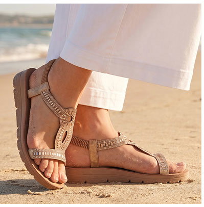 Beaded sandal