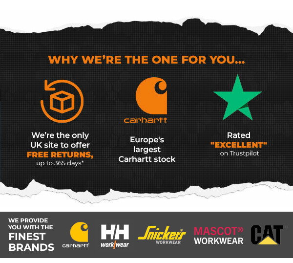 We're the only UK site to offer Free returns up to 365 days*| Europe's Largest Carhartt Stock| Rated excellent on Truspilot
