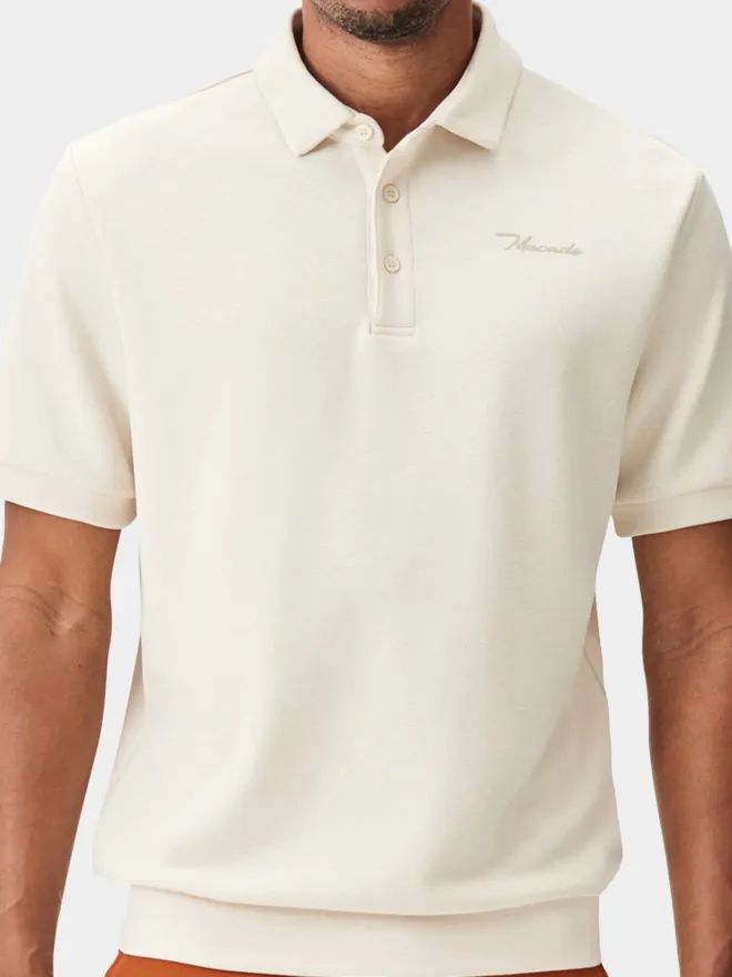 Macade Golf  Wade Tech Shirt Halbarm Polo offwhite S
