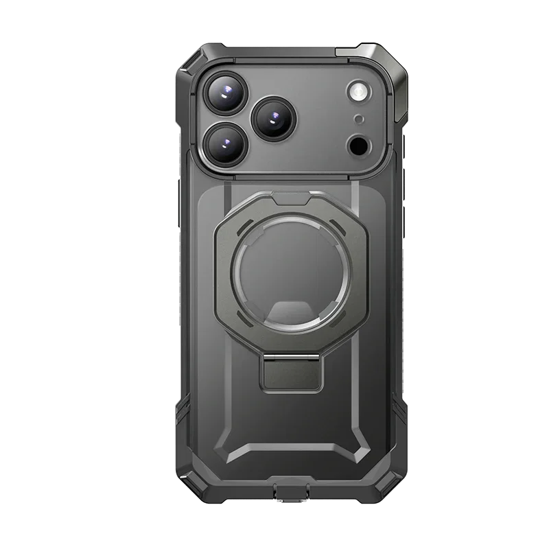 Image of UB GRIP Series iPhone 17 Pro Max MagSafe Camera Control Button Phone Case - Gray
