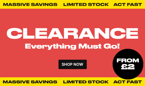 Clearance: Everything Must Go! Shop Now
