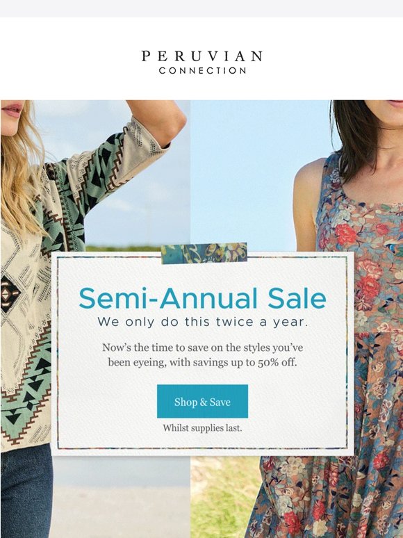 💫 The Semi-Annual Sale is here!